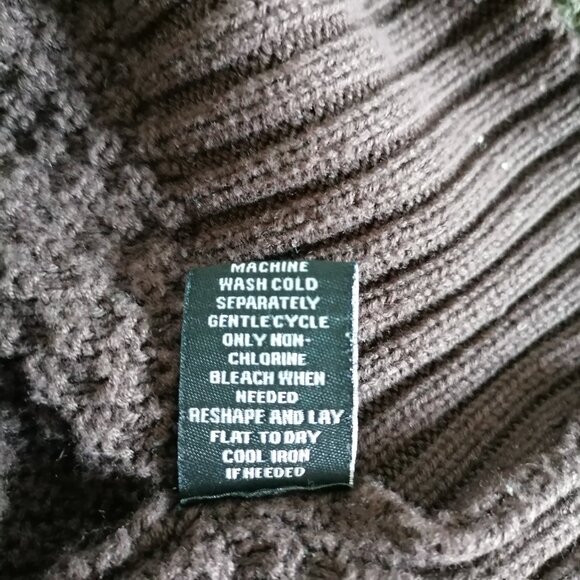 Intro. Womens Multicolor Cowl Neck Colorblock Waffle Knit Sweater Size M - Picture 7 of 7